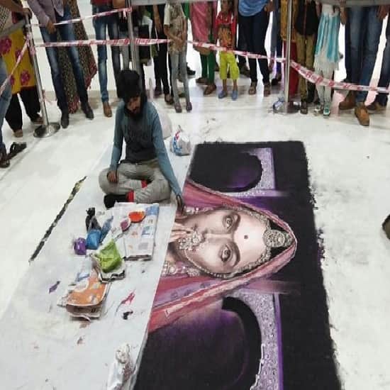 5 People Arrested for allegedly vandalising a rangoli inspired by film Padmavati