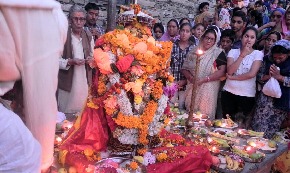 Lord Rudranath temple gate Closed for winter season