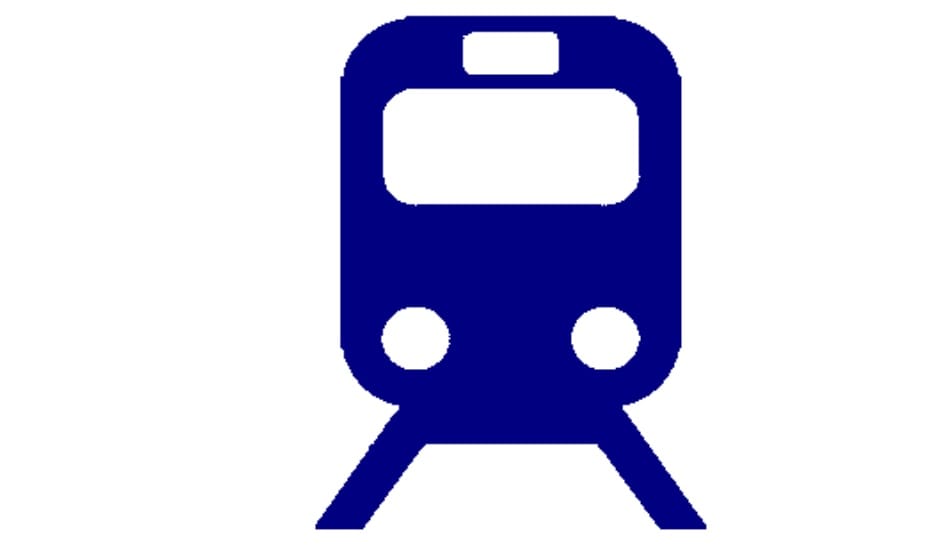 train passed from the lady but she is still safe