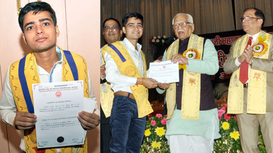 vishal gupta got Atul Maheshwari Journalism Gold Medal