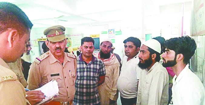 Burying in Noorpur to stop soil-laden Buggy... in bijnor