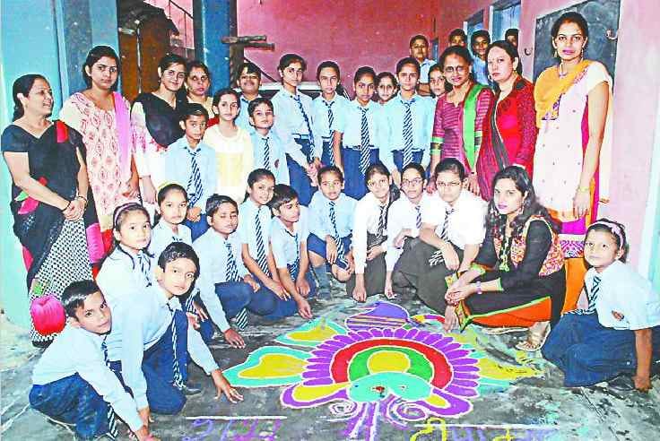 Schools shaken by Rangoli and Diya