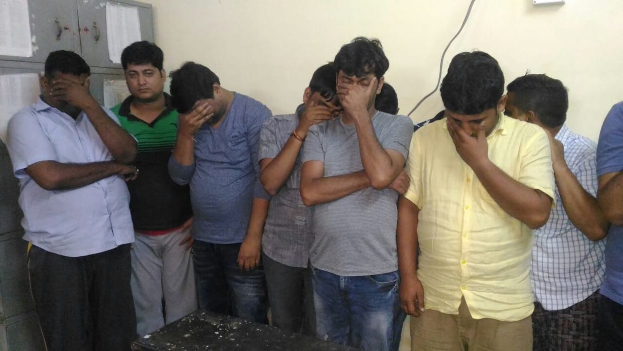 gamblers arrested by agra police