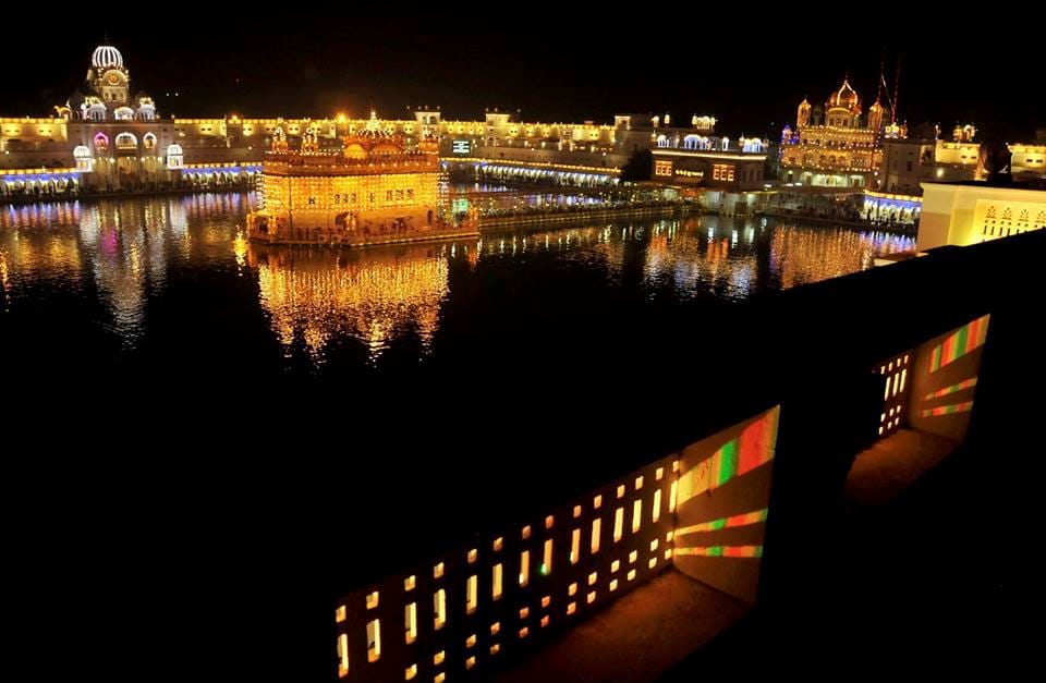 Diwali celebration at golden temple in amritsar