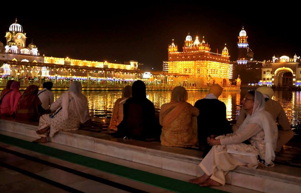 Diwali celebration at golden temple in amritsar
