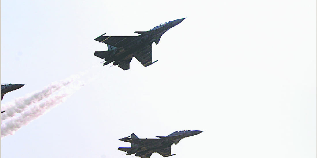 Air Force Rehearsal on Expressway