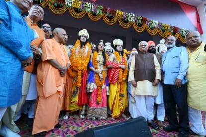 celebration of diwali in ayodhya.