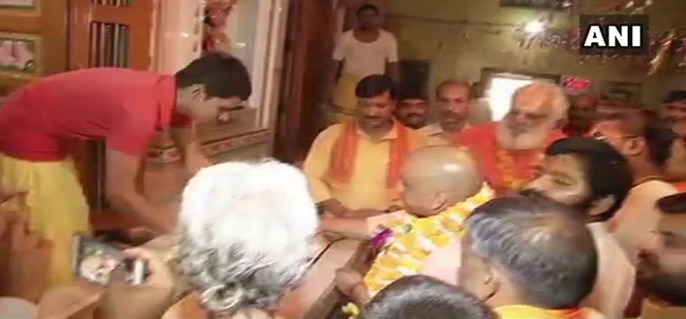 Chief Minister Yogi Adityanath visits Hanumangarhi Temple in Ayodhya of Uttar Pradesh 