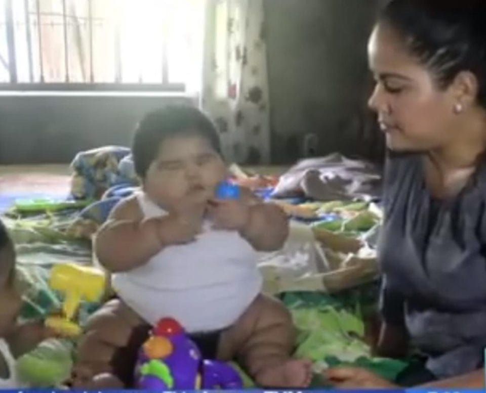 BABY boy aged just ten months having thirty kilogram weight