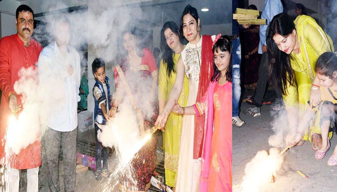 Diwali celebration in kanpur uttar pradesh