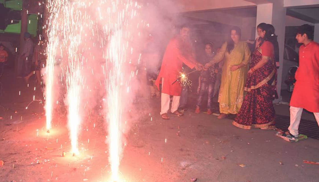 Diwali celebration in kanpur uttar pradesh
