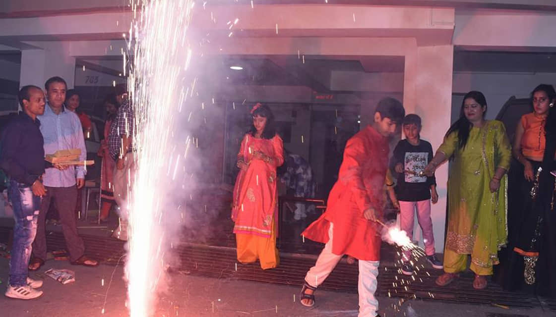 Diwali celebration in kanpur uttar pradesh