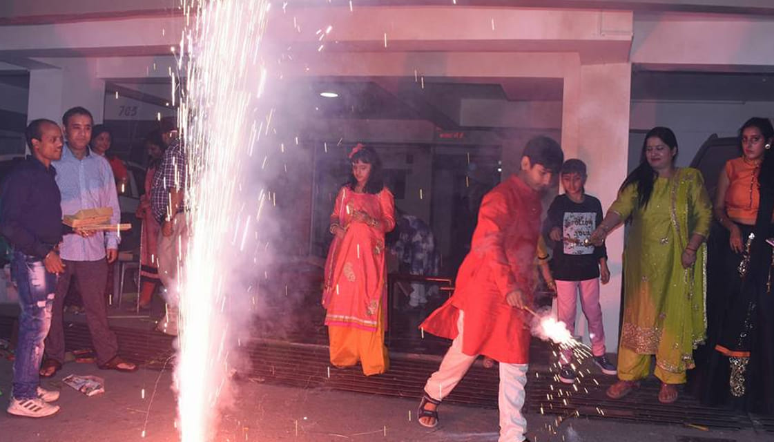 Diwali celebration in kanpur uttar pradesh