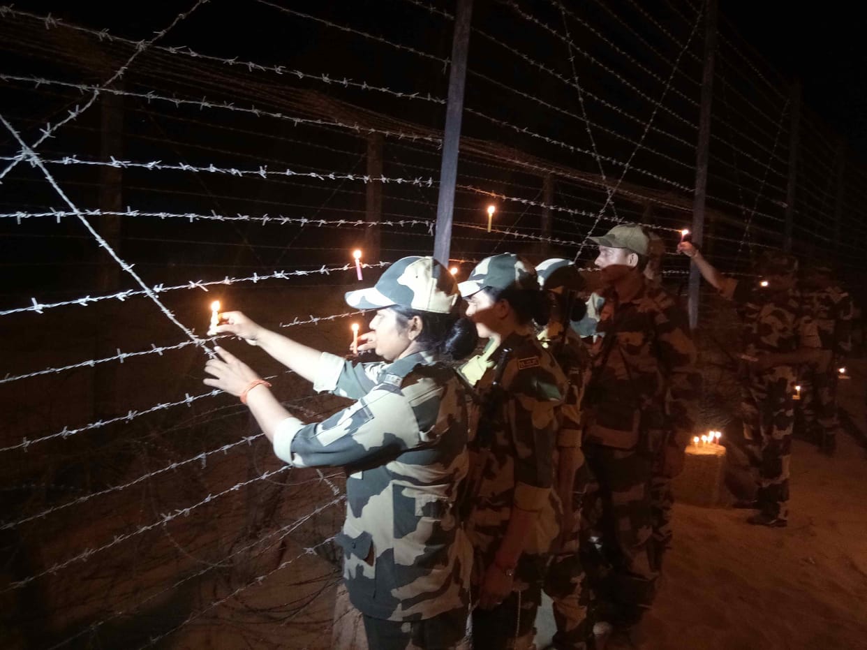  India-Pak border illuminated with festival, women leaders celebrate Diwali