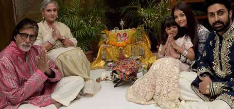 AMITABH BACHCHAN CELEBRATED HIS DIWALI WITH GRAND DAUGHTER ARADHYA