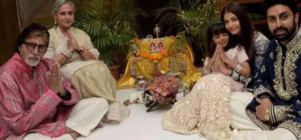 AMITABH BACHCHAN CELEBRATED HIS DIWALI WITH GRAND DAUGHTER ARADHYA