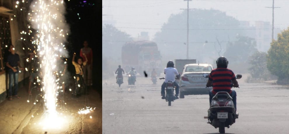 at pm 2.5 faridabad air quality worsen after diwali