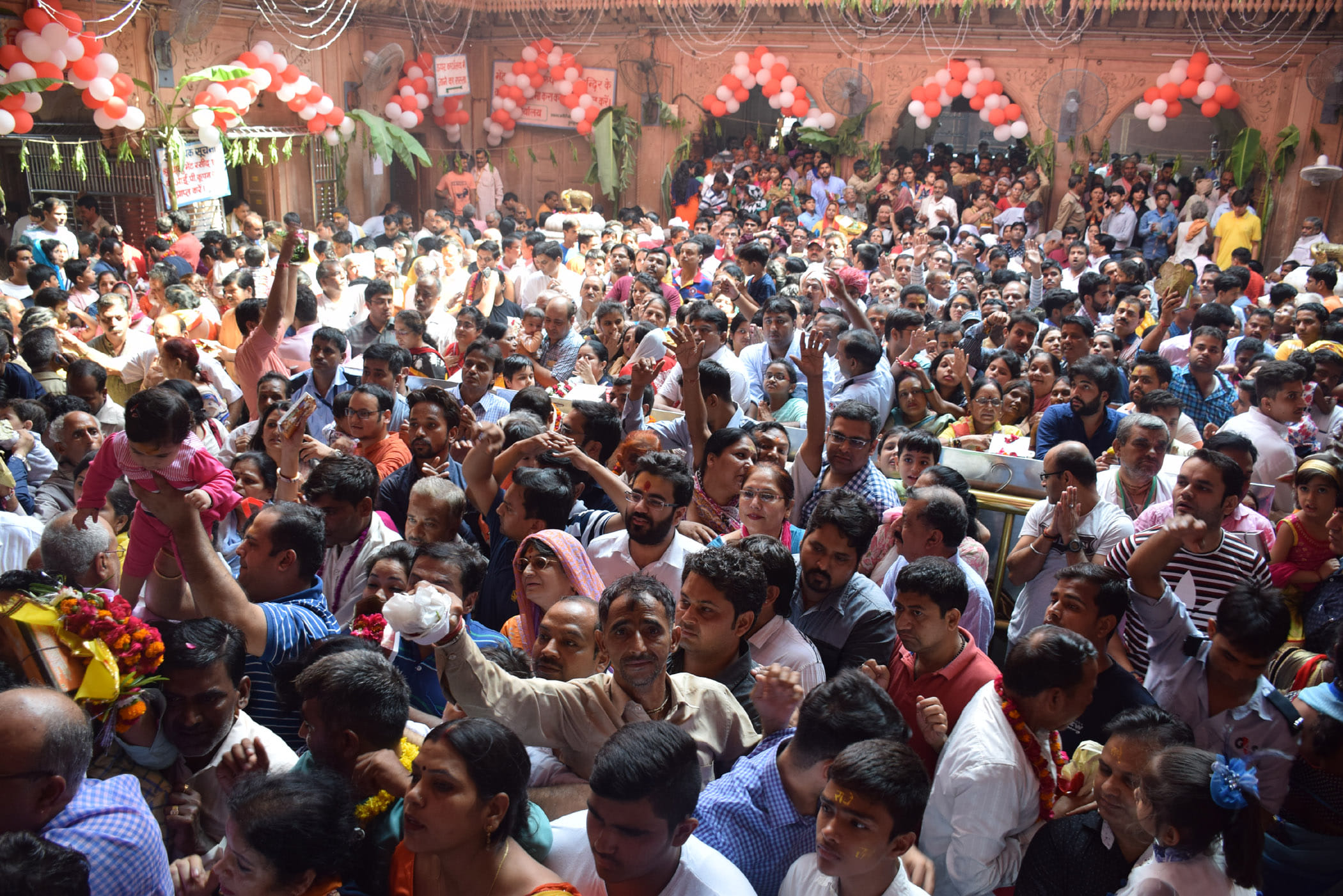 Administrative target properties around the temple for the Banke Bihari Temple Corridor