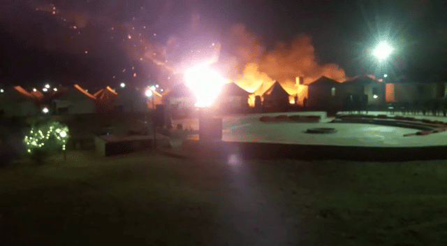 fire broke out during diwali party in jaisalmer tourists managed to save their life 