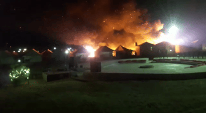 fire broke out during diwali party in jaisalmer tourists managed to save their life 