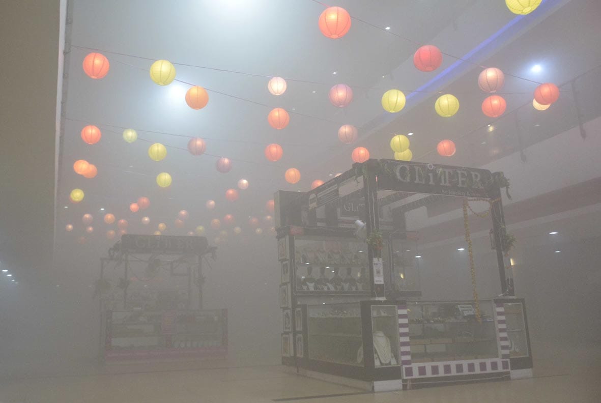 Fire breaks out at the first floor of Varanasi's JHV Mall