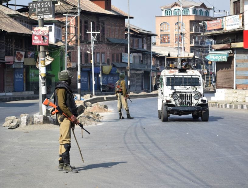 Curfew in seven police stations of Srinagar