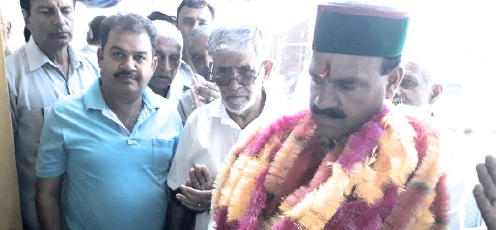 बिझड़ी में कांग्रेस पार्टी कार्यालय का शुभारंभ