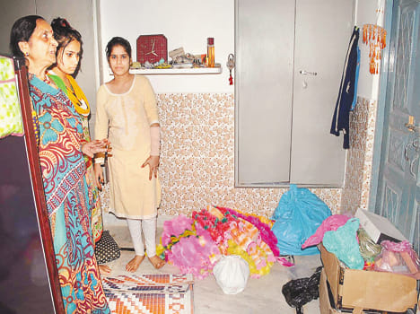 Police accused women of entering the house