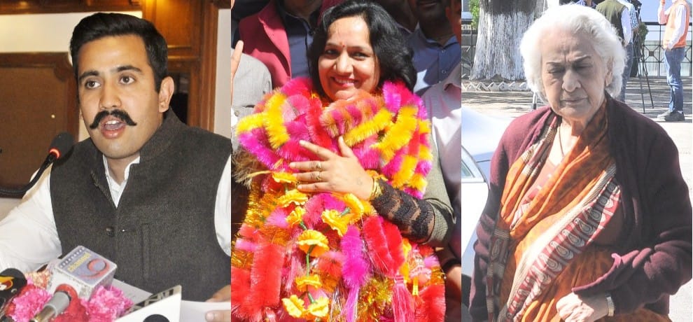 himachal assembly election 2017 champa thakur vidya stokes and vikramaditya singh