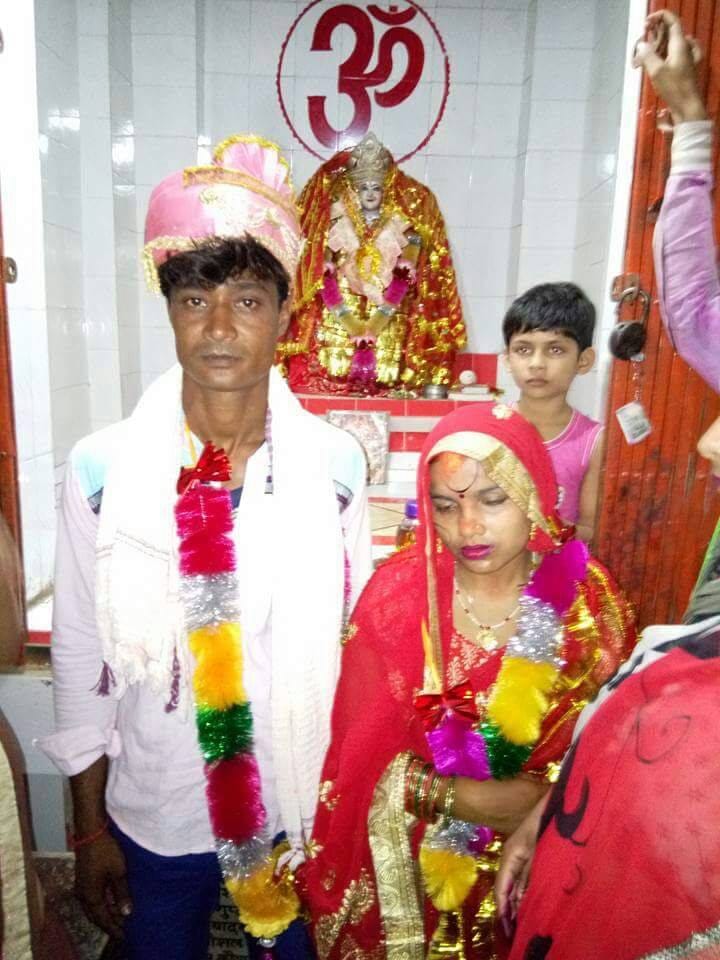 Suspicised recently caught lover couple, people got married