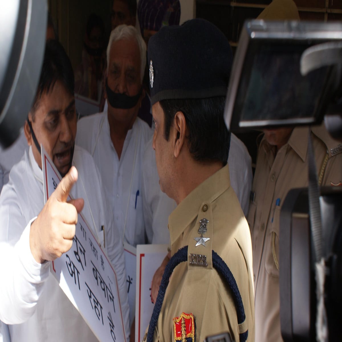 congress protest in pictures against rajasthan government-s controversial bill 