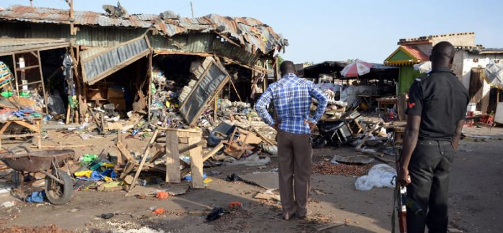 around thirteen killed and many injured after triple suicide attack happened in nigeria