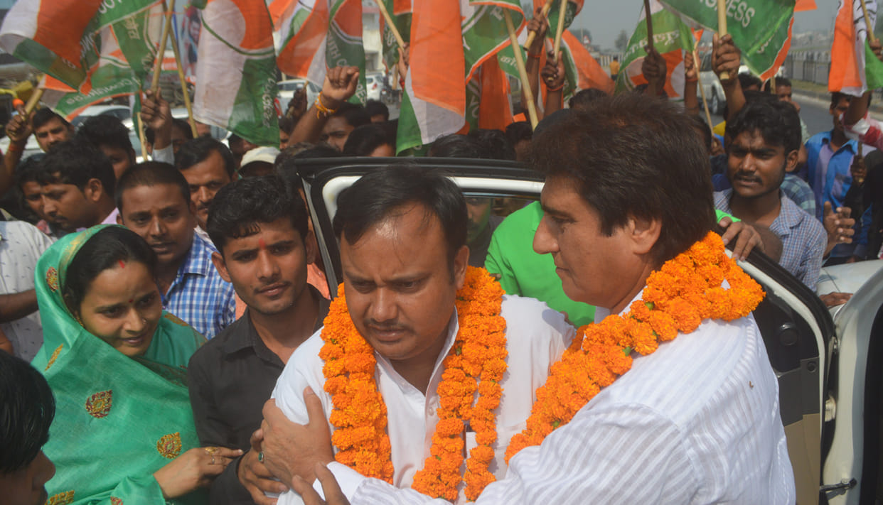 bjp is again on castism and religion - rajbabbar