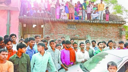 villagers and family crying for minor girl suicide after rape