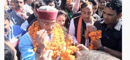 himachal assembly election national spokesman of bjp shahnawaz hussain rally at manali