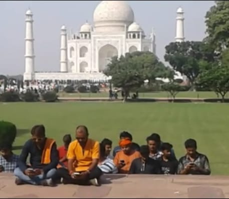 shiv chalisa path in tajmahal