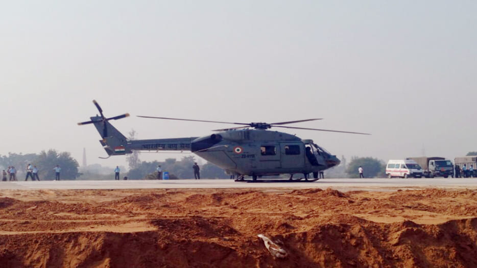 Fighter aircraft will run on expressway