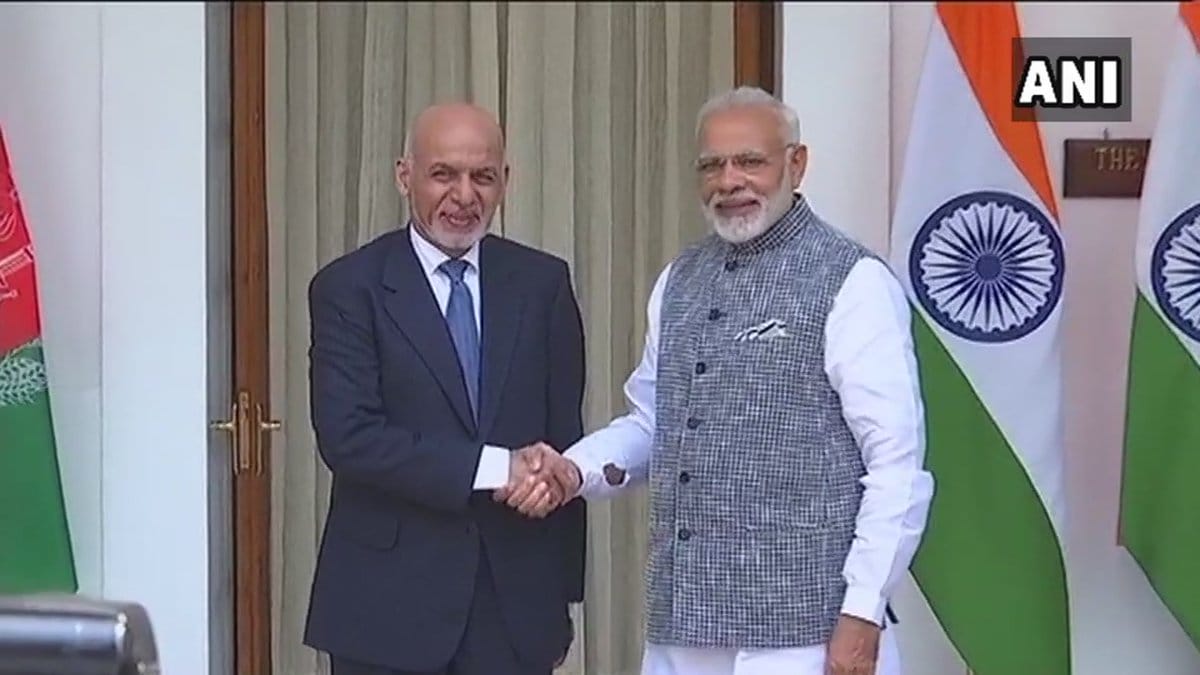 Afghanistan President Ashraf Ghani meets PM Narendra Modi at Delhi's Hyderabad House