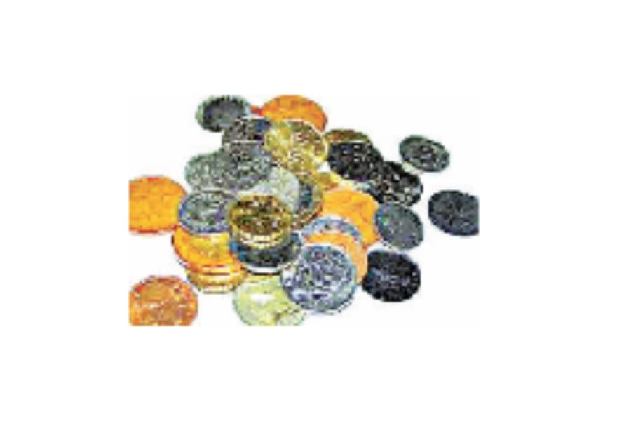 coins found during construction of a home in sitapur.