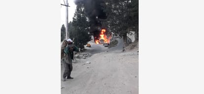 eight shops and house on fire in kupvi shimla 