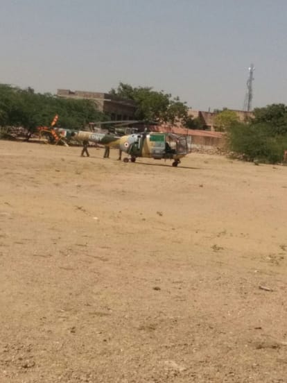 two iaf helicopters made precautionary landing in jodhpur 