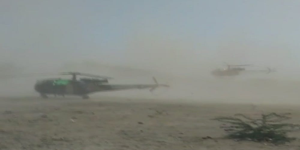 two iaf helicopters made precautionary landing in jodhpur 