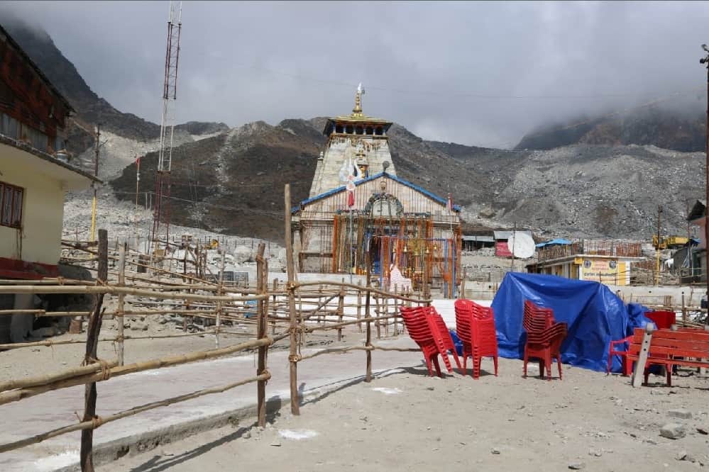 new kedarnath Foundation stone in bad condition which laid by pm modi