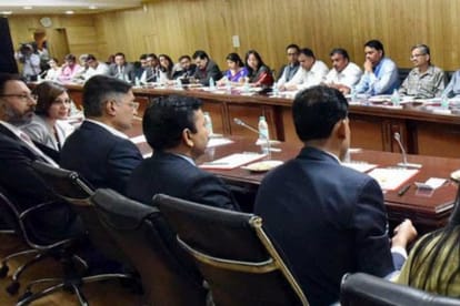 yogi adityanath with india US strategic partnership forum representative group.