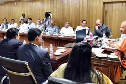 yogi adityanath with india US strategic partnership forum representative group.