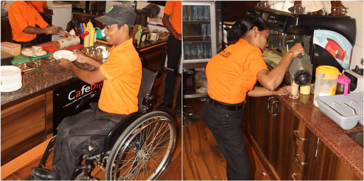 varanasi cafe ability run by disabled people 