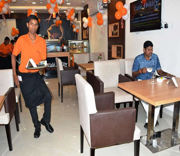 varanasi cafe ability run by disabled people 