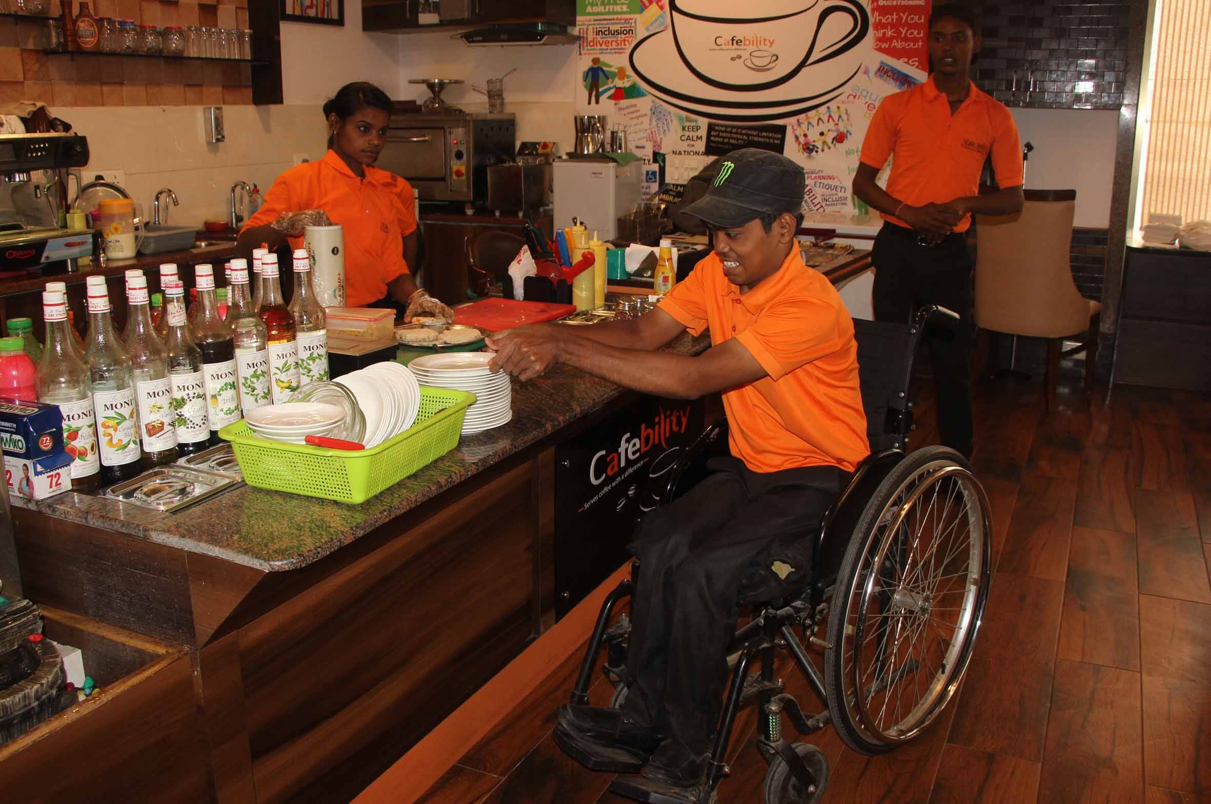 varanasi cafe ability run by disabled people 