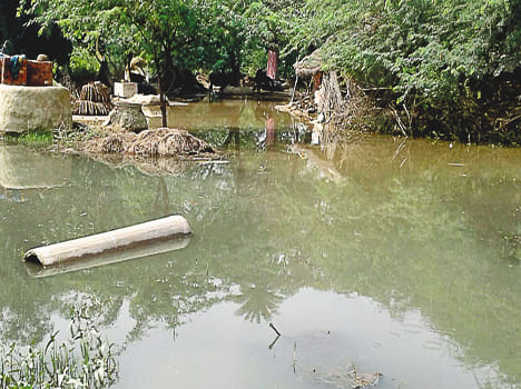 Running kati khadi, the villagers themselves built
