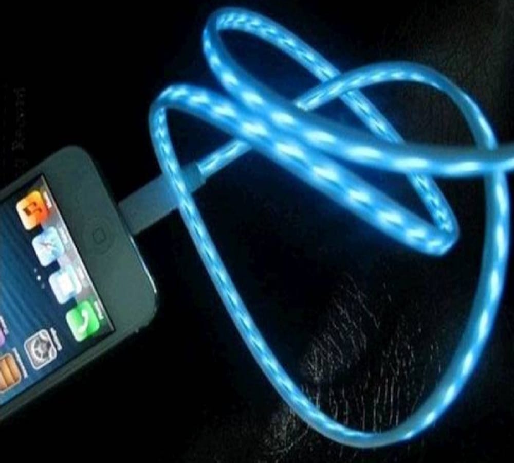 device in shoes made for mobile charging and light
